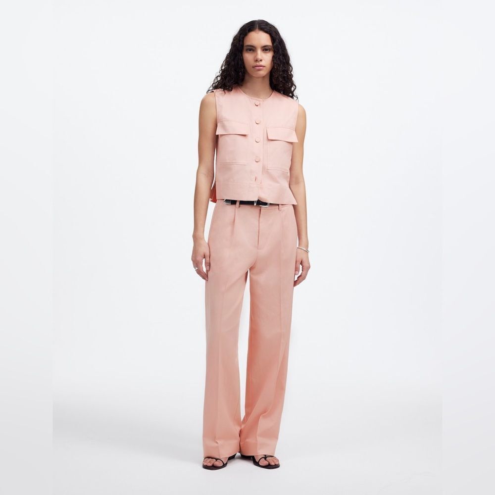 NWT Madewell The Slouchy Straight Pant -Pale Blush sz14